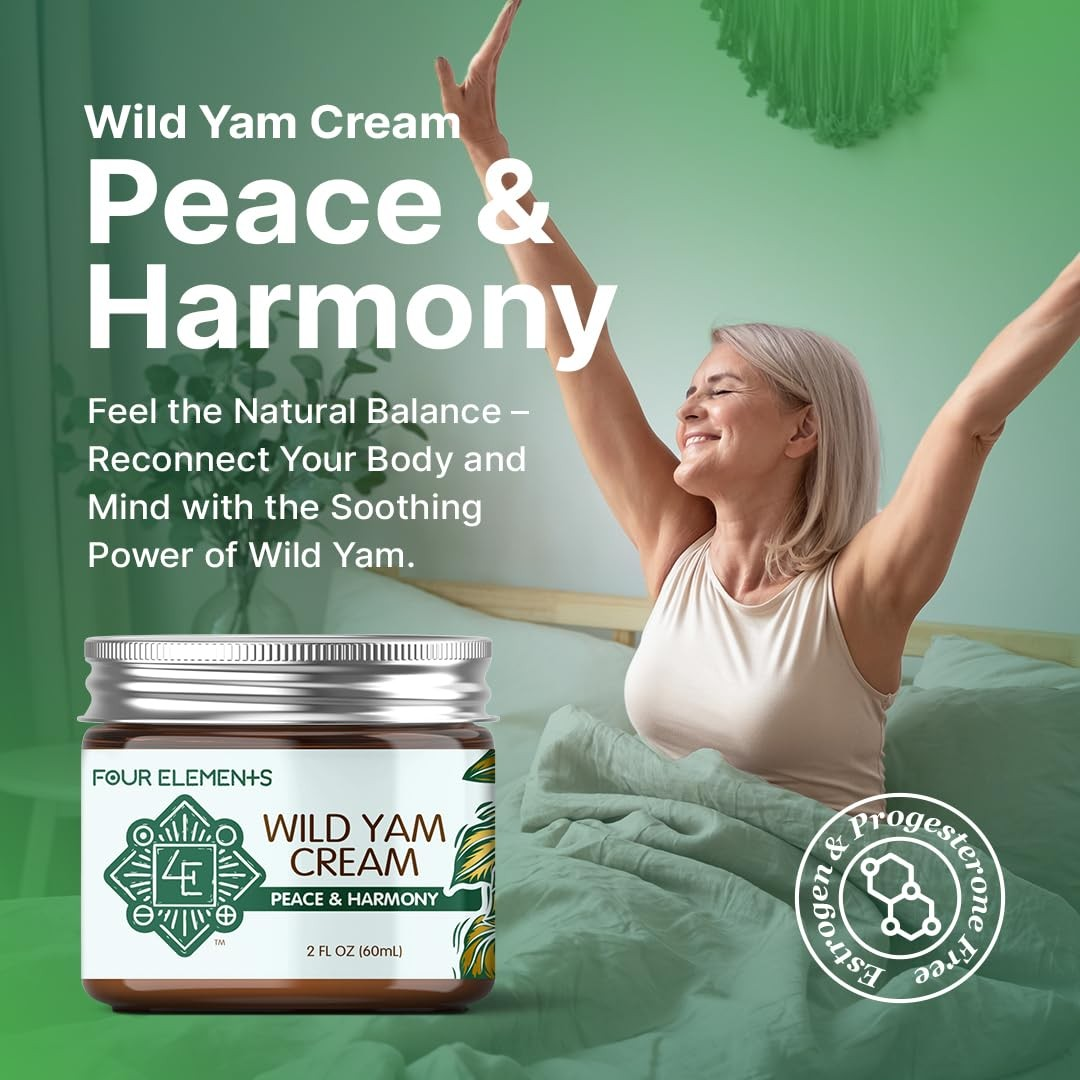 Four Elements Organic Herbals – Engroshandel Plejende salve – *Begrænset Udgave* Wild Yam Fred & Harmoni Creme1