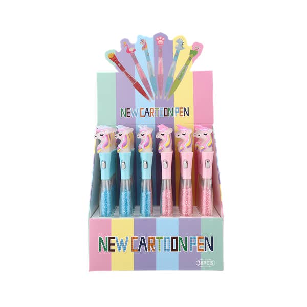 Nima Accessories Inc - Wholesale Pen - Unicorn Style Themed Assorted Pens 36pc/box