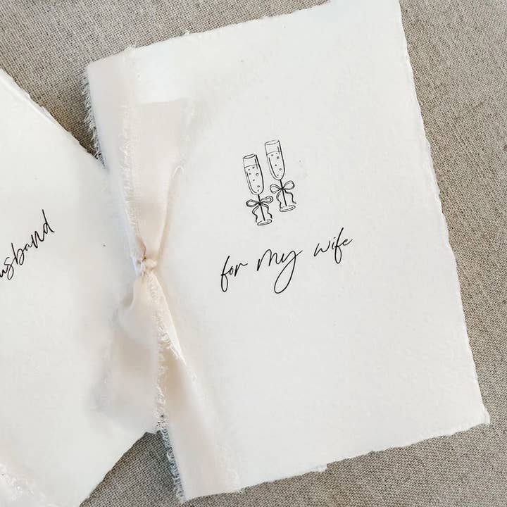 Jen Simpson Design - Wholesale Wedding Card - Champgane Wedding Vow Books 2