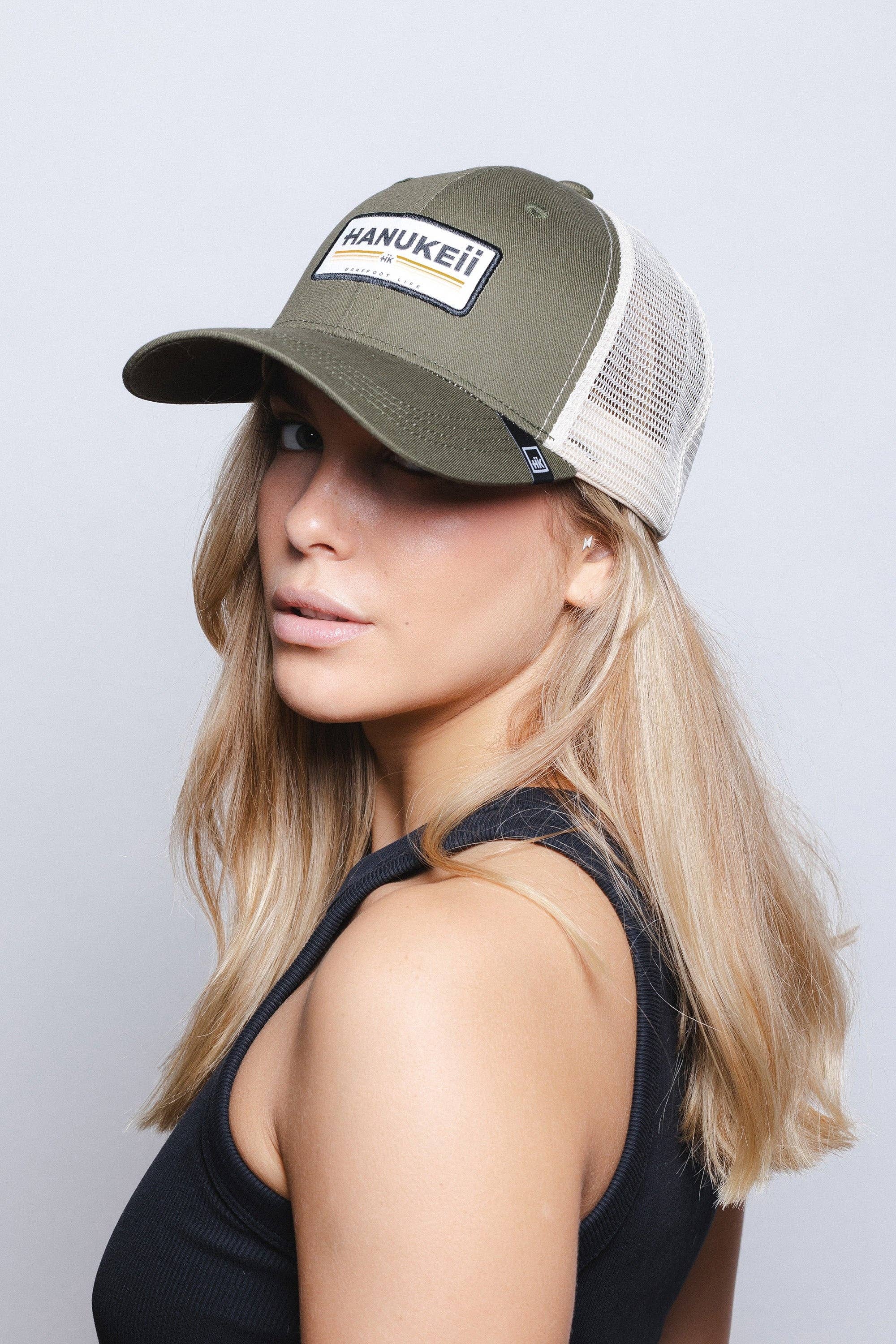Indicom Brands - Wholesale Trucker Hat - Unisex - Barefoot Green / Beige13