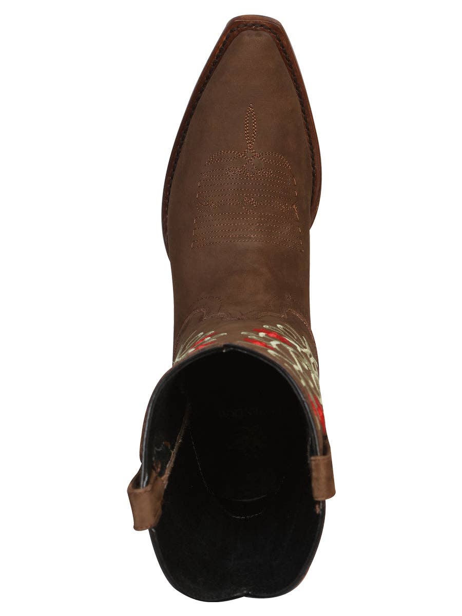 El General Western Wear – Botas de cowboy - Mulher por atacado – Bota Western El General Rodeo em Camurça Marrom 417892