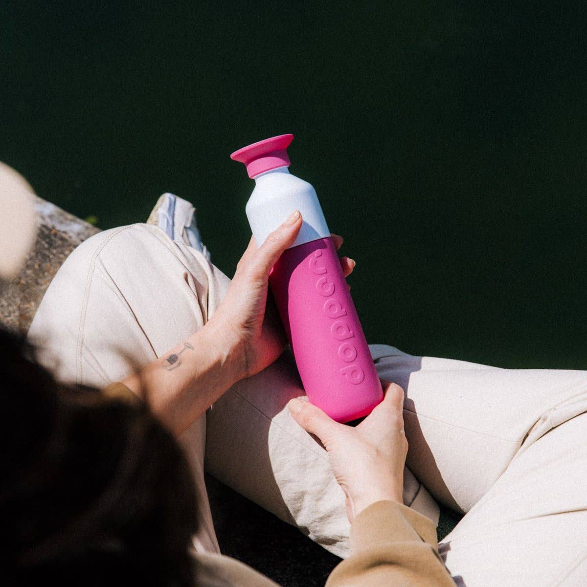 Dopper - Wholesale Insulated Mug/Tumbler - Dopper Insulated Thermos Bottle Pelican Pink 350 ml5