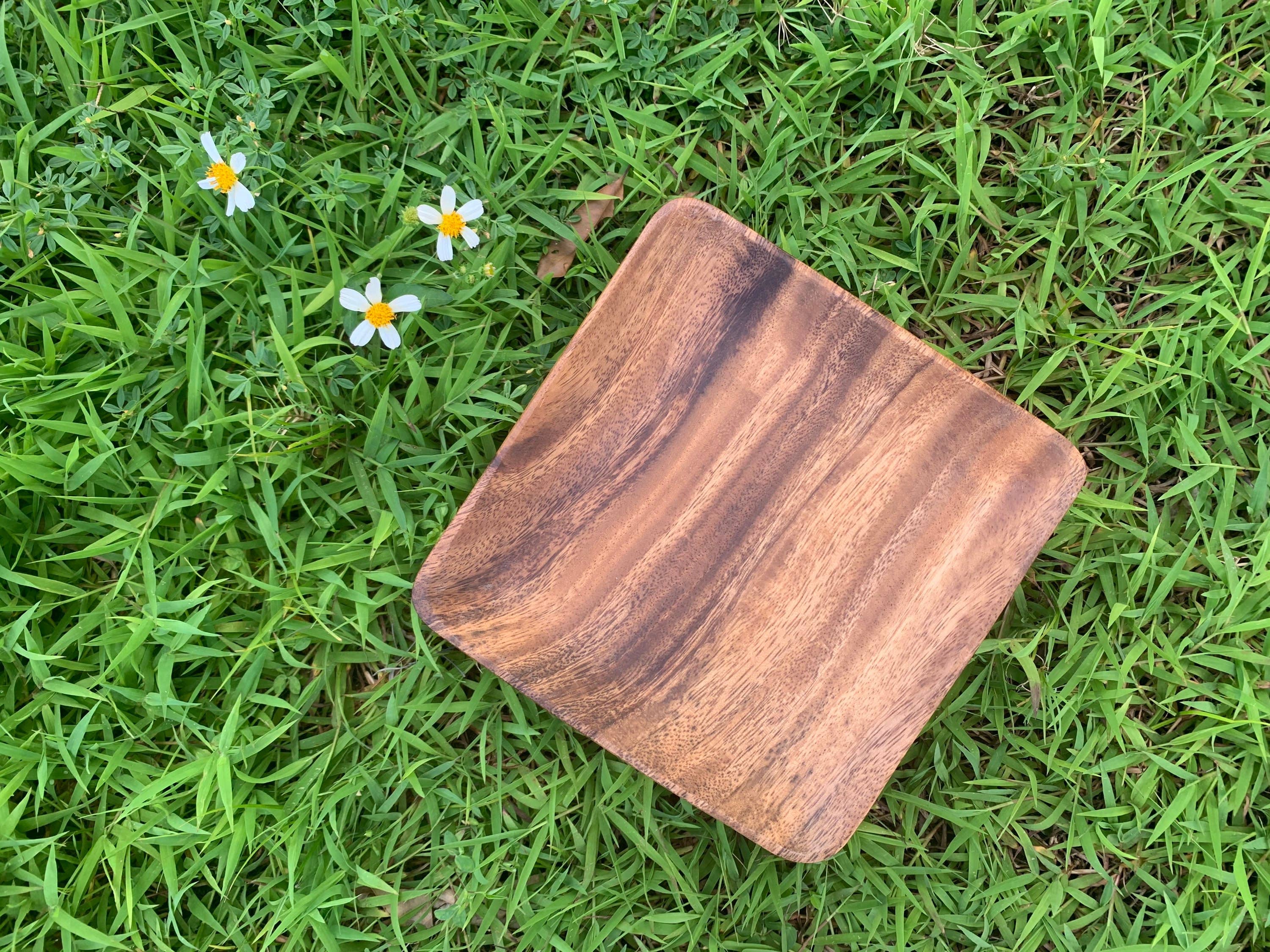 Woodware&Co - Wholesale Serving Plate - Handmade Acacia Wood Square Plate1