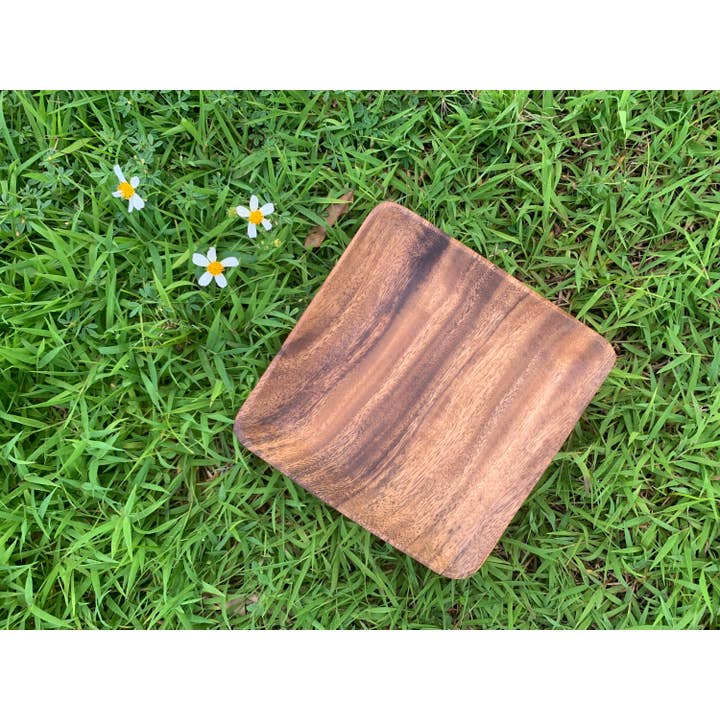 Woodware&Co - Wholesale Serving Plate - Handmade Acacia Wood Square Plate1