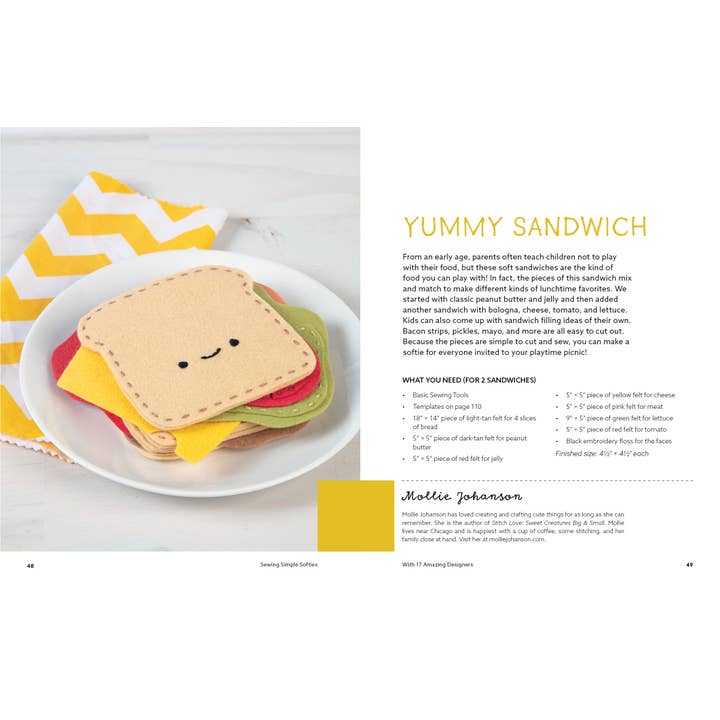 Schiffer Publishing - Wholesale Crafts, Hobbies & DIY - Sewing Simple Softies with 17 Amazing Designers3