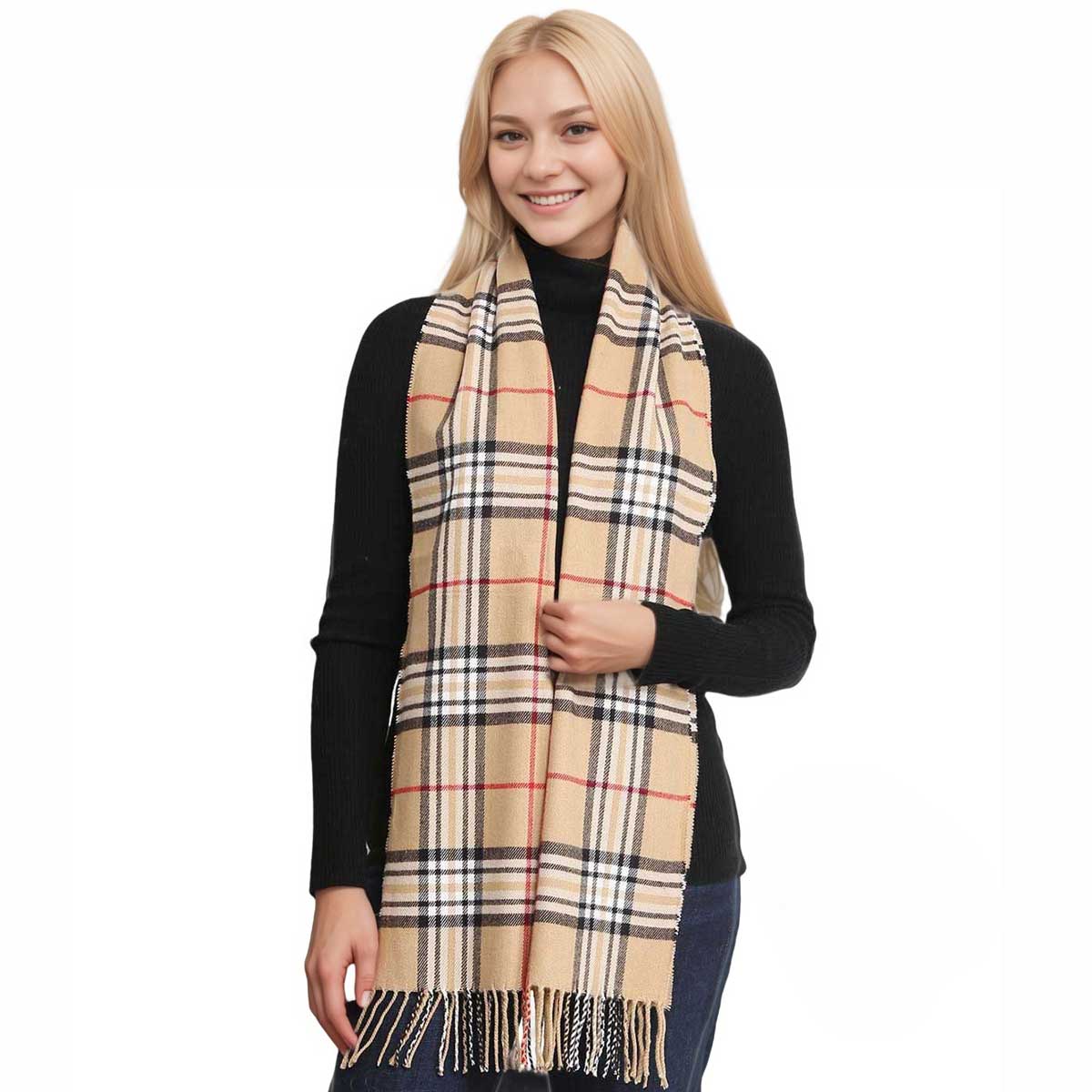 The Magic Scarf Company - Wholesale Scarf - Women's - 1337 & 1338 Cashmere Feel - Solids & Plaids1