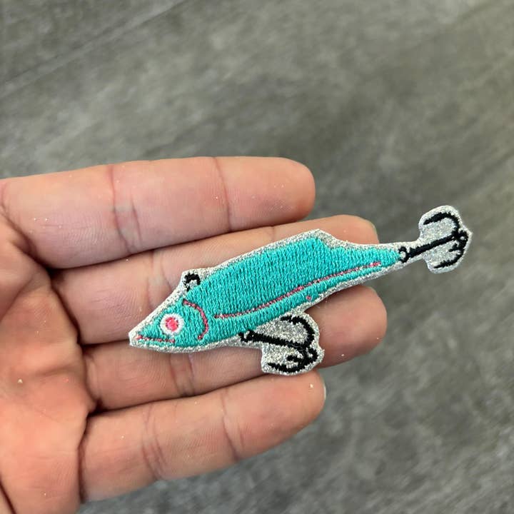 Eric Hill Designs, LLC - Vente Écusson - Canne à pêche, leurres, bar, canne & écussons thermocollants de casquette de camionneur2