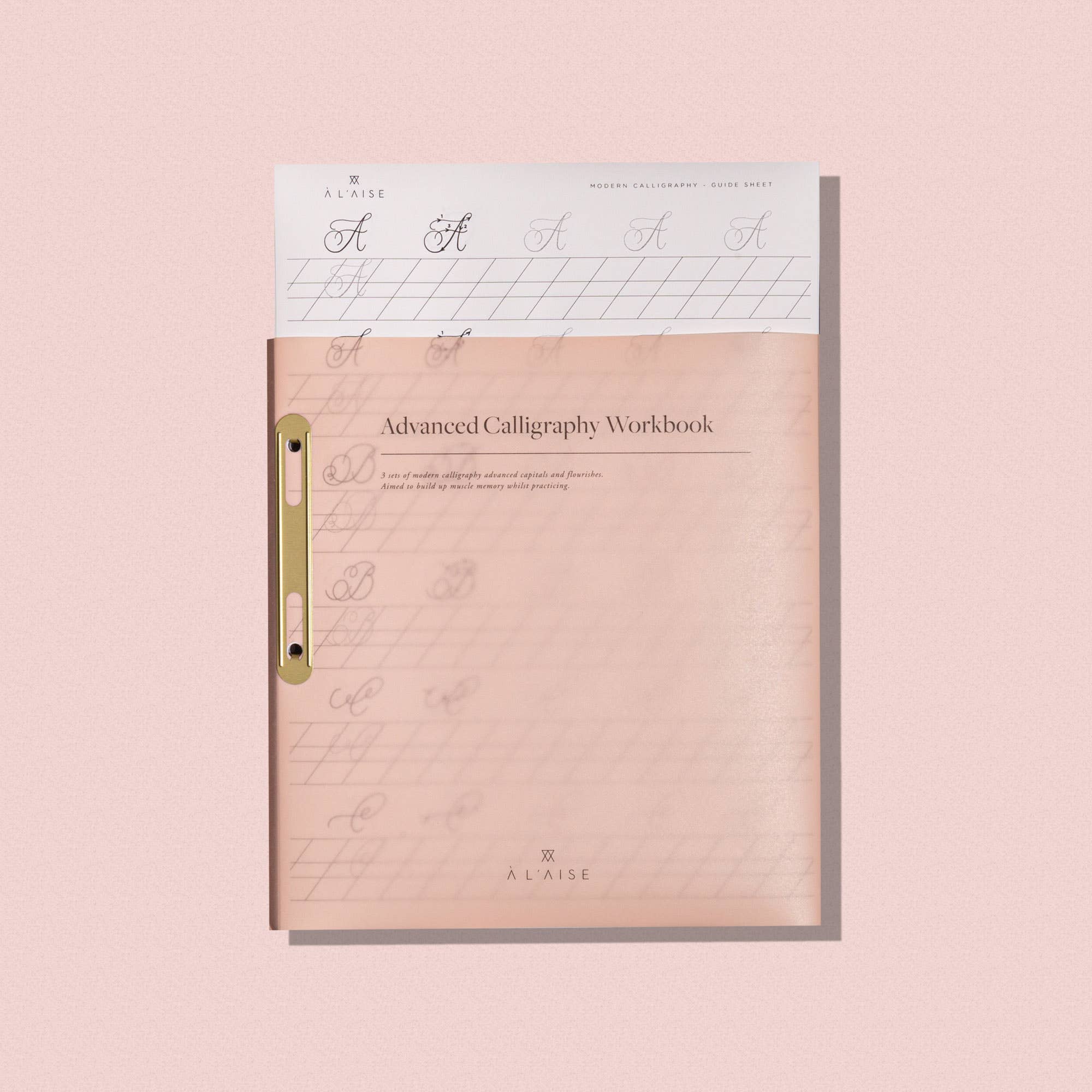 À L'AISE LTD – wholesale Sketchbook/sketchpad – Advanced Modern Calligraphy Practice Workbook3
