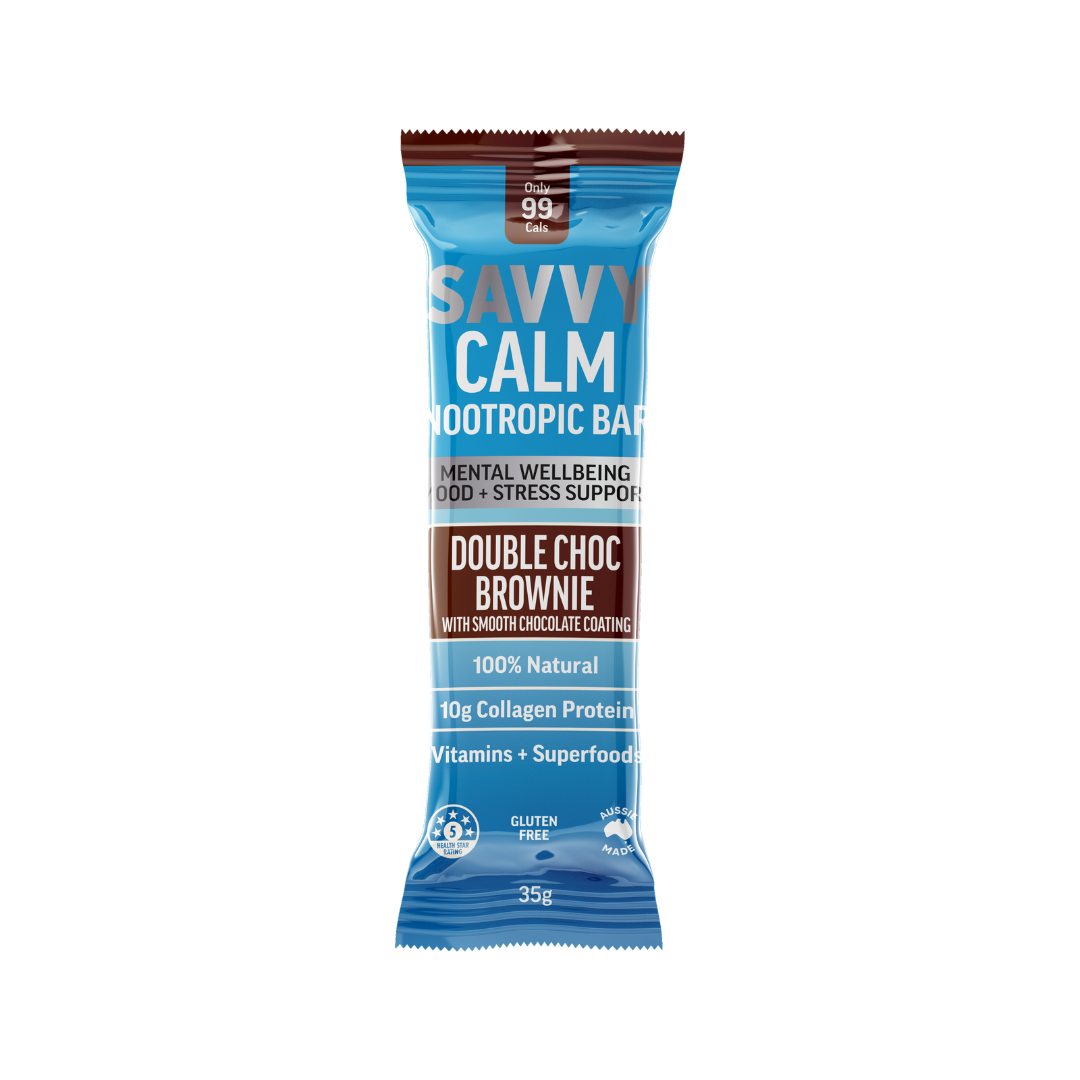 SAVVY BEVERAGES - Wholesale Snack bar - CALMING COLLAGEN PROTEIN BAR + Nootropics17