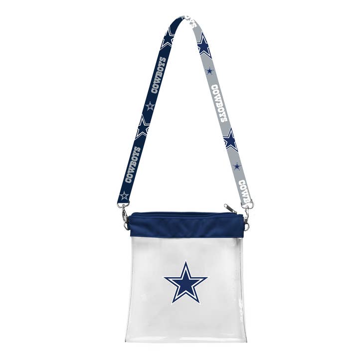 Little Earth Productions - Wholesale Purse/Bag Accessory - Unisex - NFL Dallas Cowboys Clear Pattern Strap Bag
