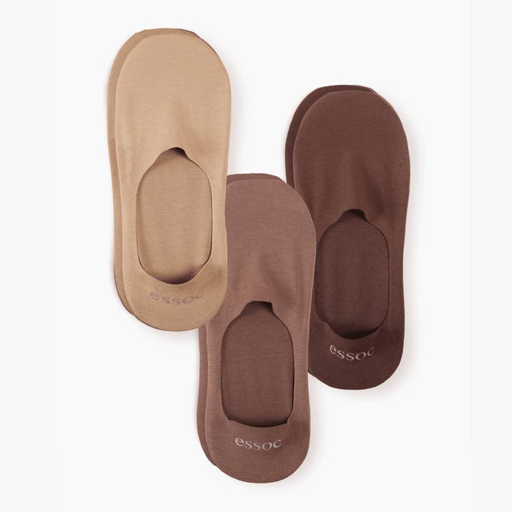 Unisex Cotton No Show Socks 3-Pack | Multi-Color for wholesale by essoc