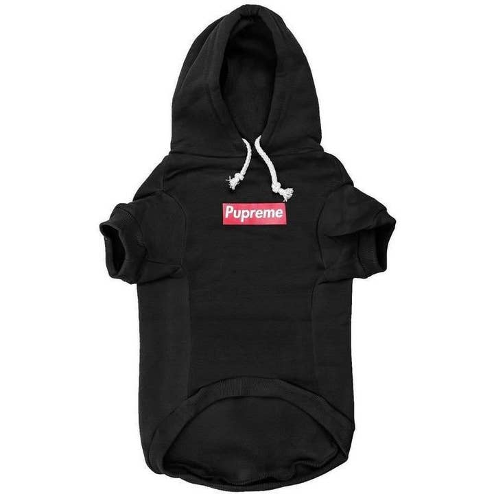Pupreme Box Logo Hoodie | Hundebekleidung für den Großhandel von Fresh Pawz