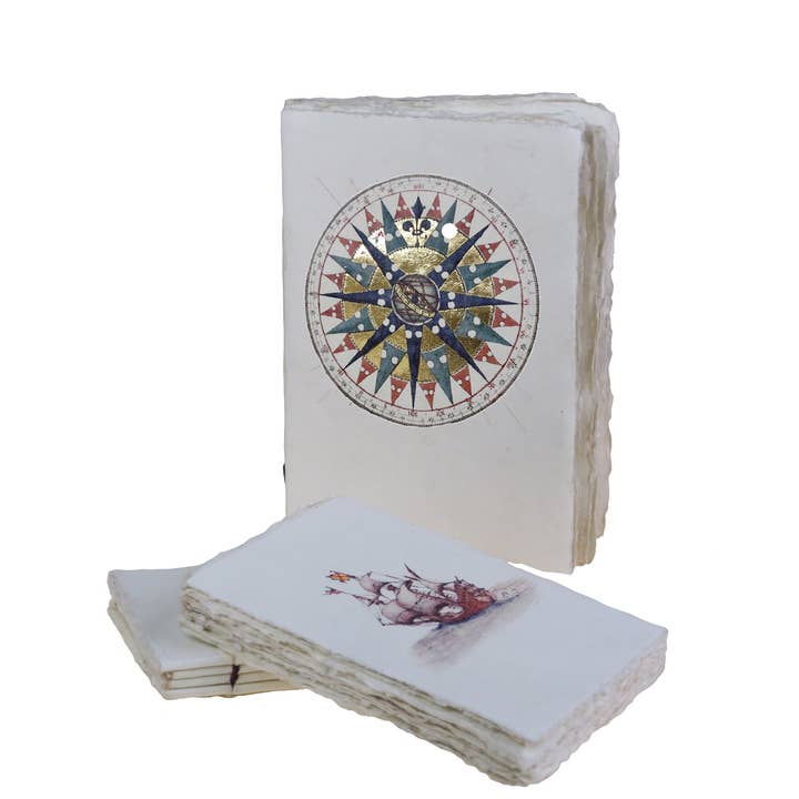 Epigram - Wholesale Notitieboekje - Windroos en zeecompass parchemijnotitieboek5