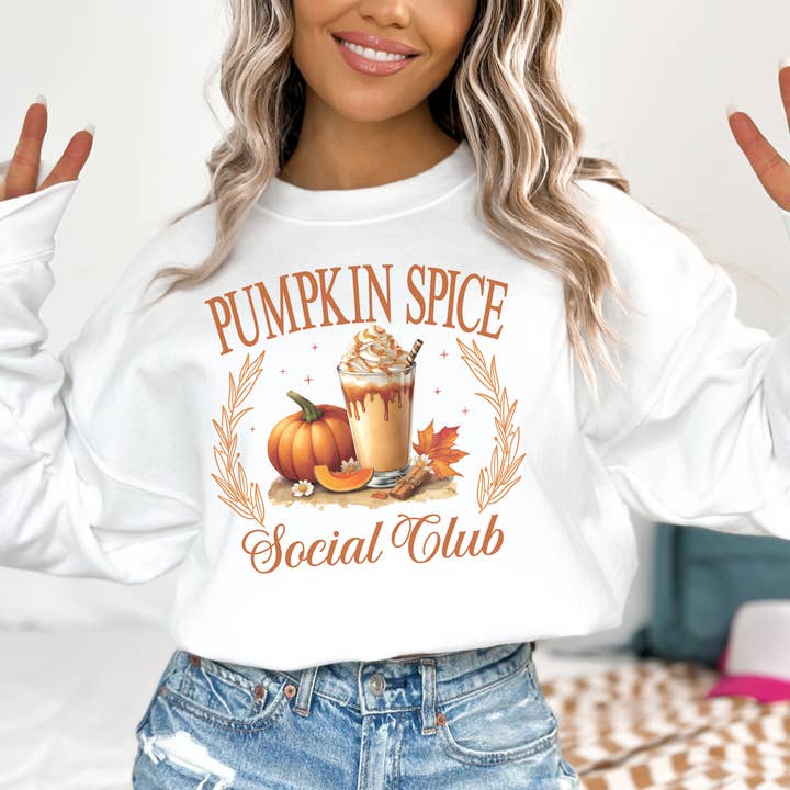 Pumpkin Spice Sweatshirt Fall Pumpkin Shirt for Pumpkin Lover Spice Club Pumpkin Fall Drink Club Coffee Fall Pumpkin Coffee for wholesale by PJS