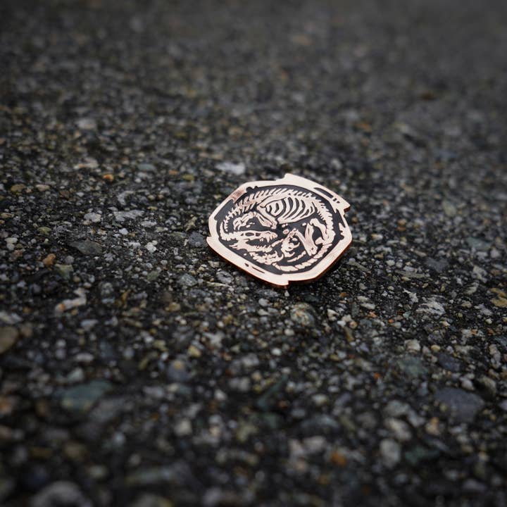 Kirin Koncept - Wholesale Lapel Pin/Button - Hic sunt Dracones - Hard Enamel pin3