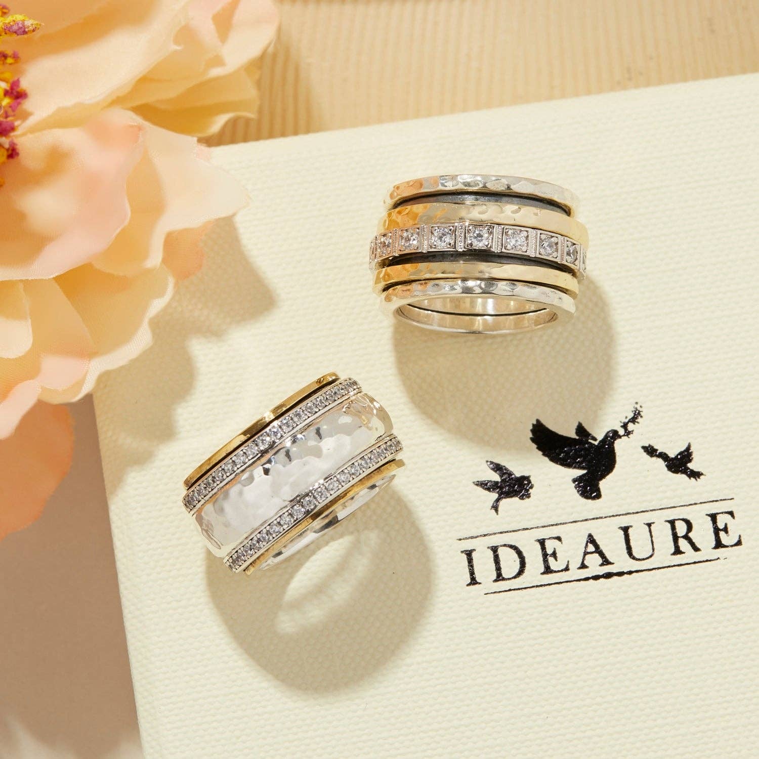 Ideaure Jewelry - Wholesale Multi-Stone Ring - Bella Spinner Ring6