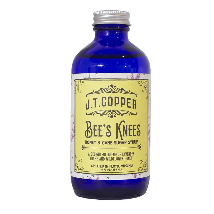 Bee's Knees Syrup - Lavender and Honey 8oz jar for wholesale by Red Rooster Coffee Roaster