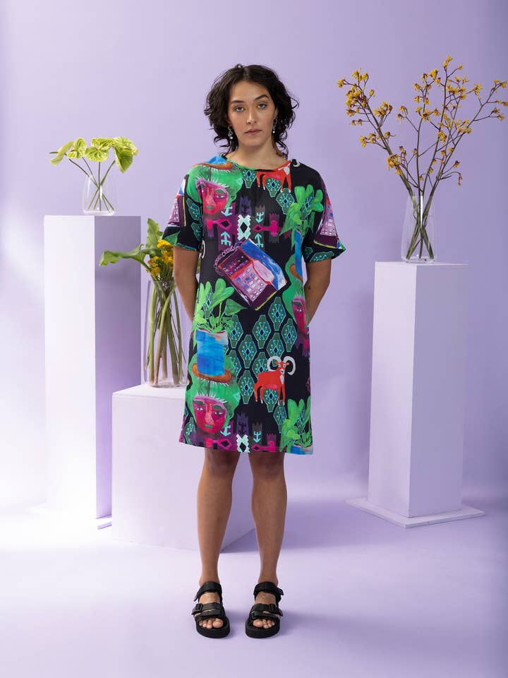 Vestido T Acogedor-¡Visto en The Design Files! para venta al por mayor de Tara Whalley