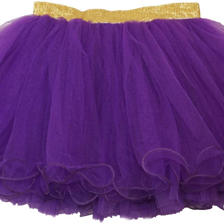 Falda de Tul Elástica Dorada Púrpura para venta al por mayor de Wenchoice