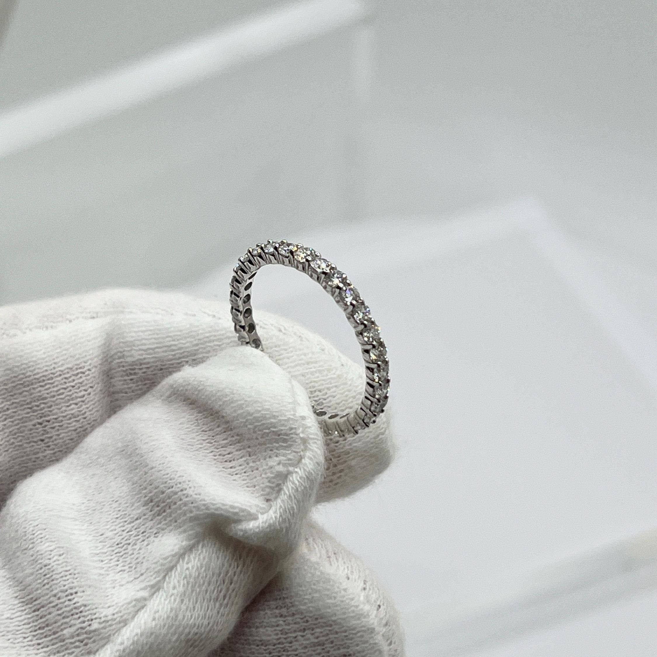 Elegant Jewels LLC - Wholesale Multi-Stone Ring - 1 CT 14KT White Gold Lab Grown Diamond Eternity Ring5