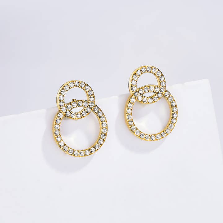 Gold Stainless steel earrings 124RX129 for wholesale on Faire0