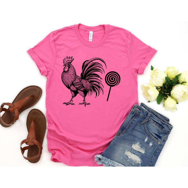 Graphic T-Shirt Rooster Sucker Funny for wholesale by MJ MarketPlace