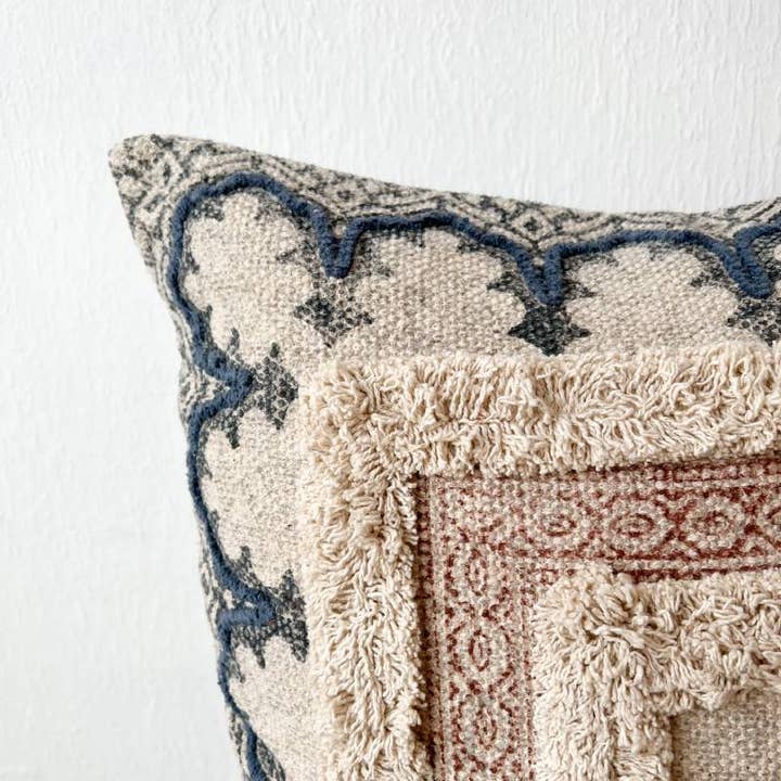 Living Multicultural - Wholesale Throw Pillow Cover - Hand Block Printed Boho Pillow Cover 50 x 50 cm | Lata6