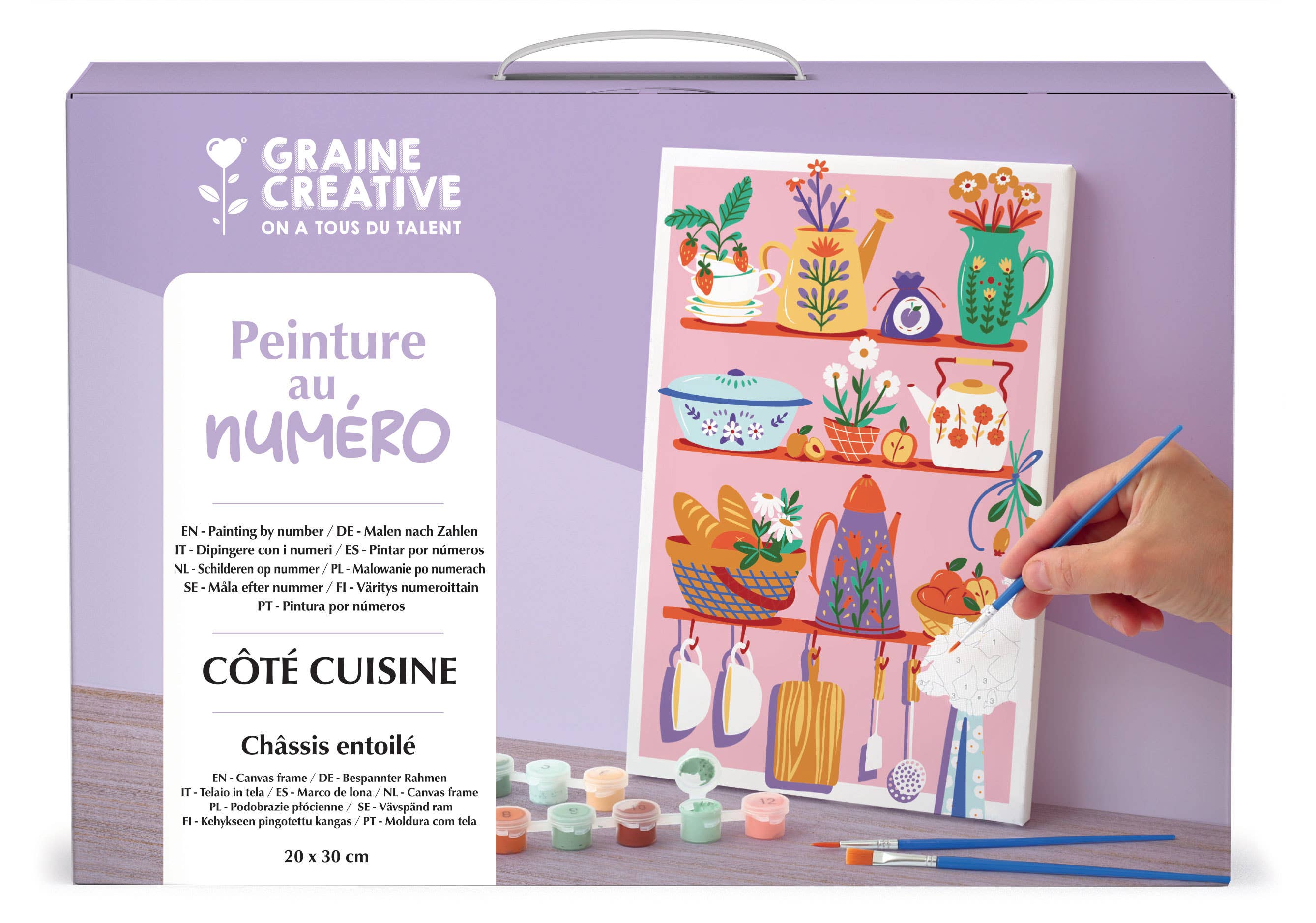 Graine Créative – Großhandel Bastelset – MALEN NACH ZAHLEN 30x20 KÜCHENSEITE2