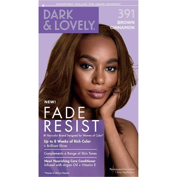 Dark And Lovely Fade Resist Hair Color, Brown Cinnamon, 391 for wholesale by KT Supply