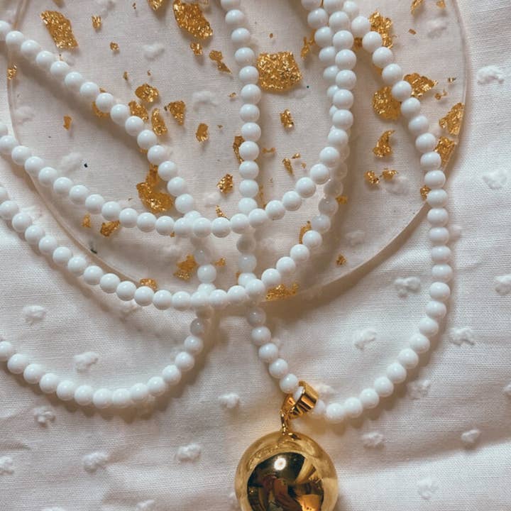 Moment Lyon - Wholesale Jewelry - Maternity - Natural stone pregnancy bolas (7 variants)43