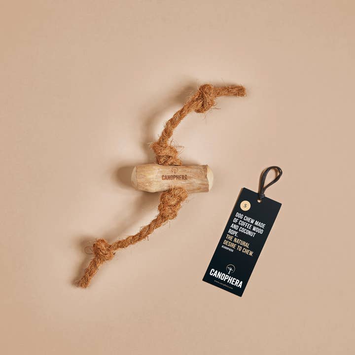 CANOPHERA LLC - Wholesale Pet Chew Toy - Dog - Dog Chew Made of Coffee Wood and Coconut Rope.