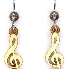 Woodcutts Inc. - Wholesale Dangle Earrings - Music Note Earring