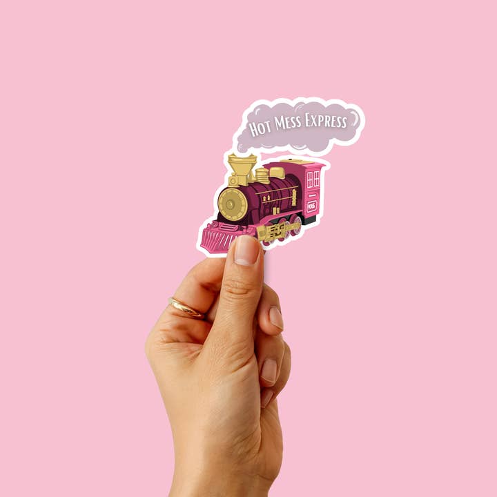 Hot Mess Express Sticker for wholesale by Hi From Studio