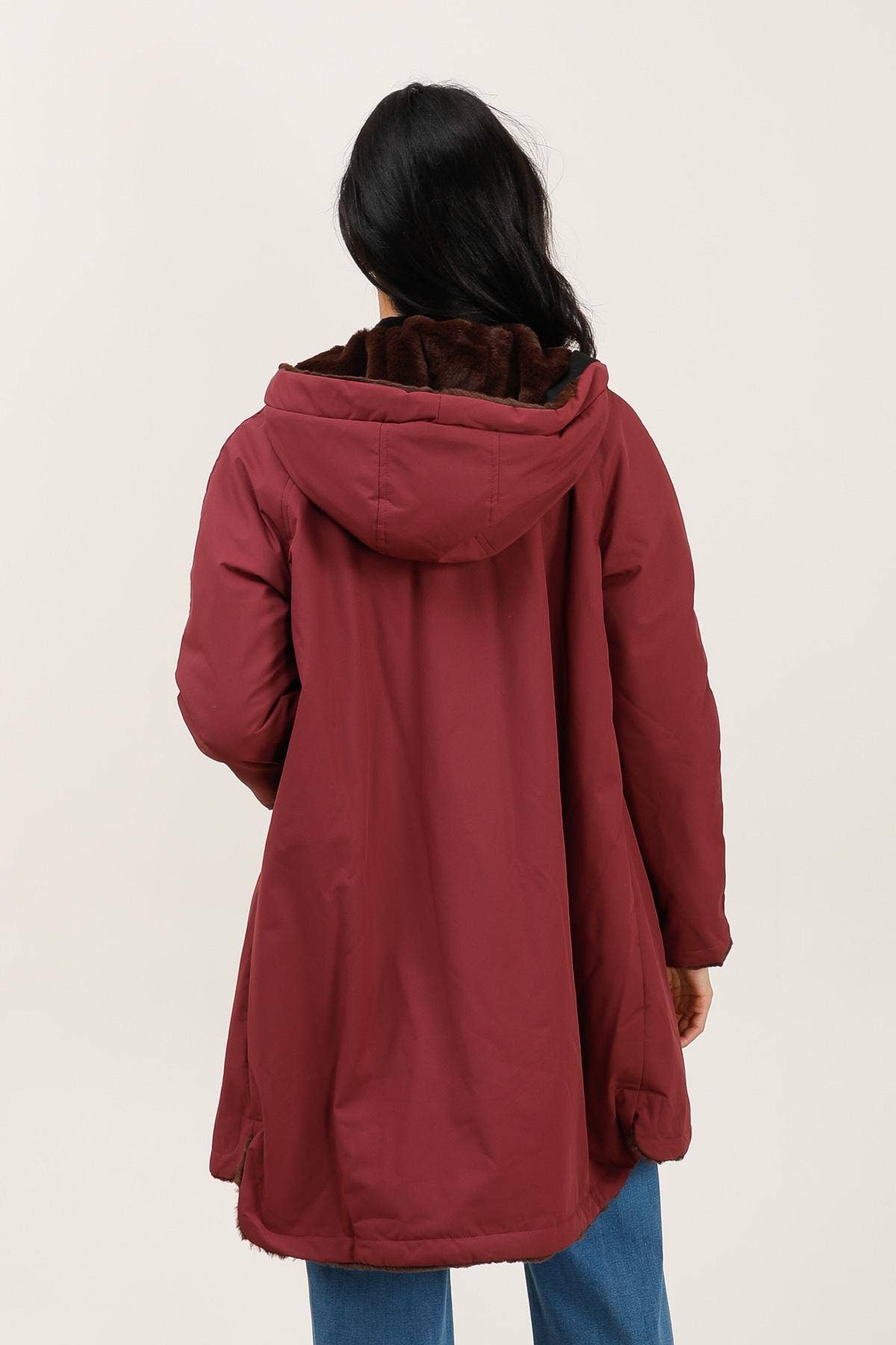 Attrait Paris - Wholesale Parka - Women's - Long hooded parka, reversible fur (Copy)15