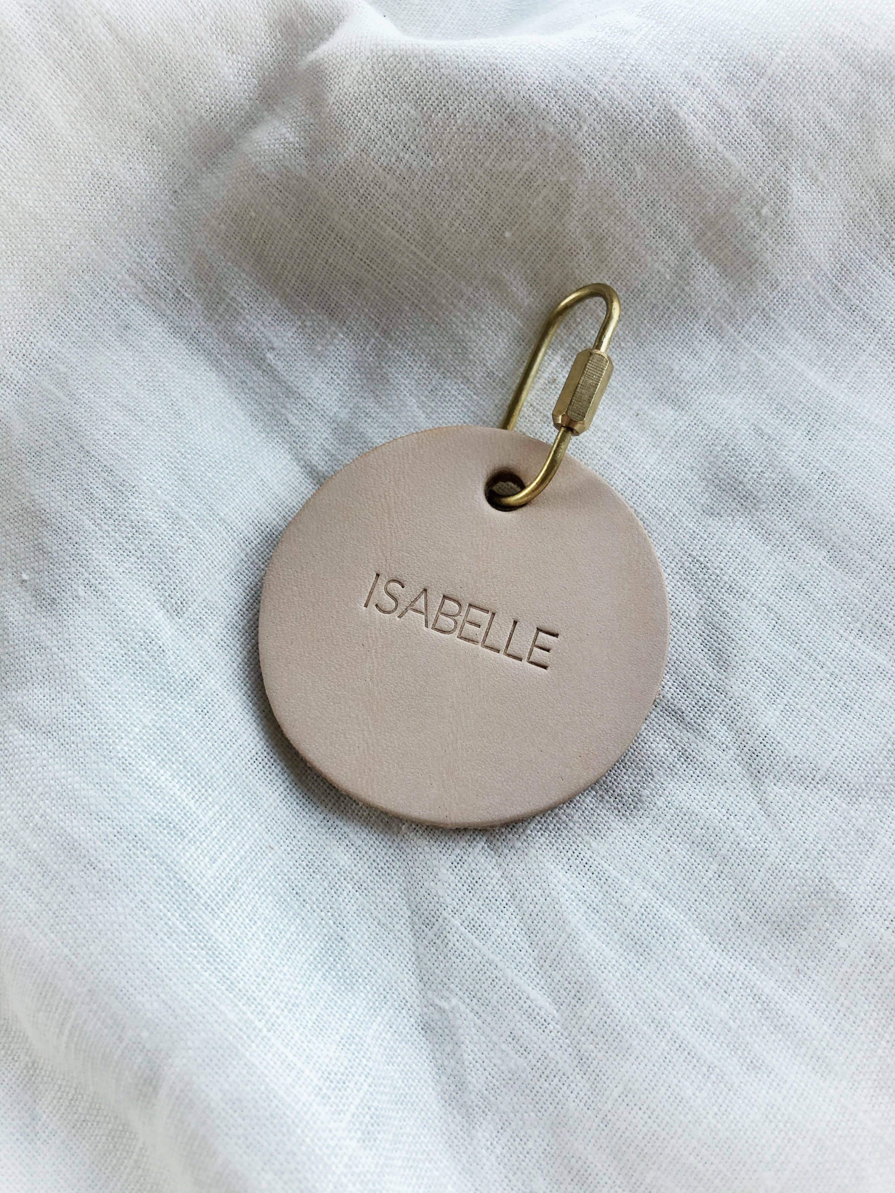 Tamboon Leather Co - Wholesale Keychain - Unisex - Personalised Round Leather Key Tag3