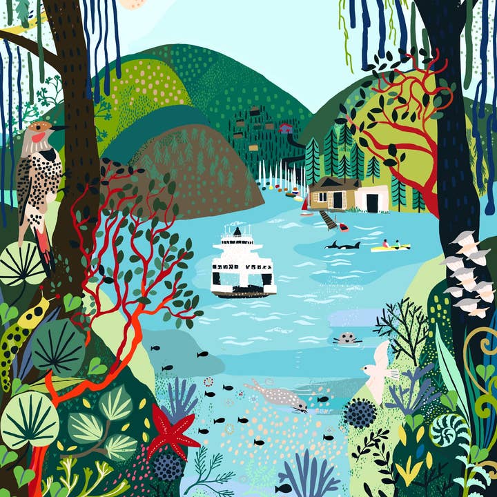 Anja Jane - Wholesale Art Print - Bowen Island - Nexwlélexm Art Print