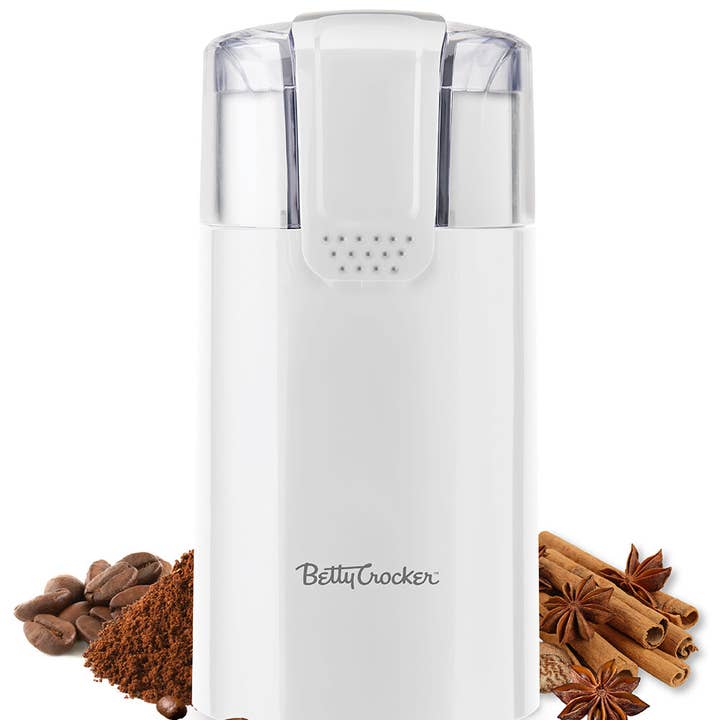 Moulin à café électrique, moud jusqu'à 12 tasses, blanc pour la vente par Equity Brands