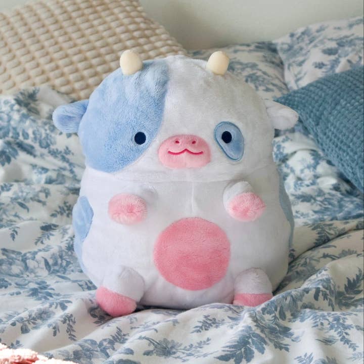Shopzoki - Wholesale Stuffed/Plush Toy - Kids & Baby - Blueberry Cow Heatable Plush
