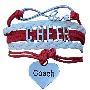 Cheer Infinity Heart Armband — wählen Sie die Teamfarben für den Großhandel von Sportybella