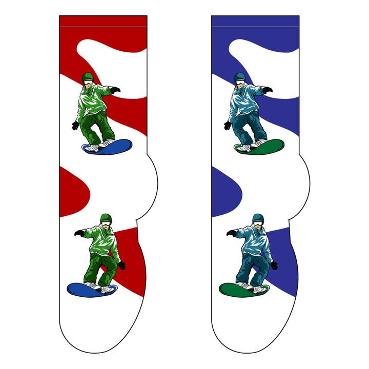 Snowboarding Socks for wholesale by FOOZYS Fun Socks