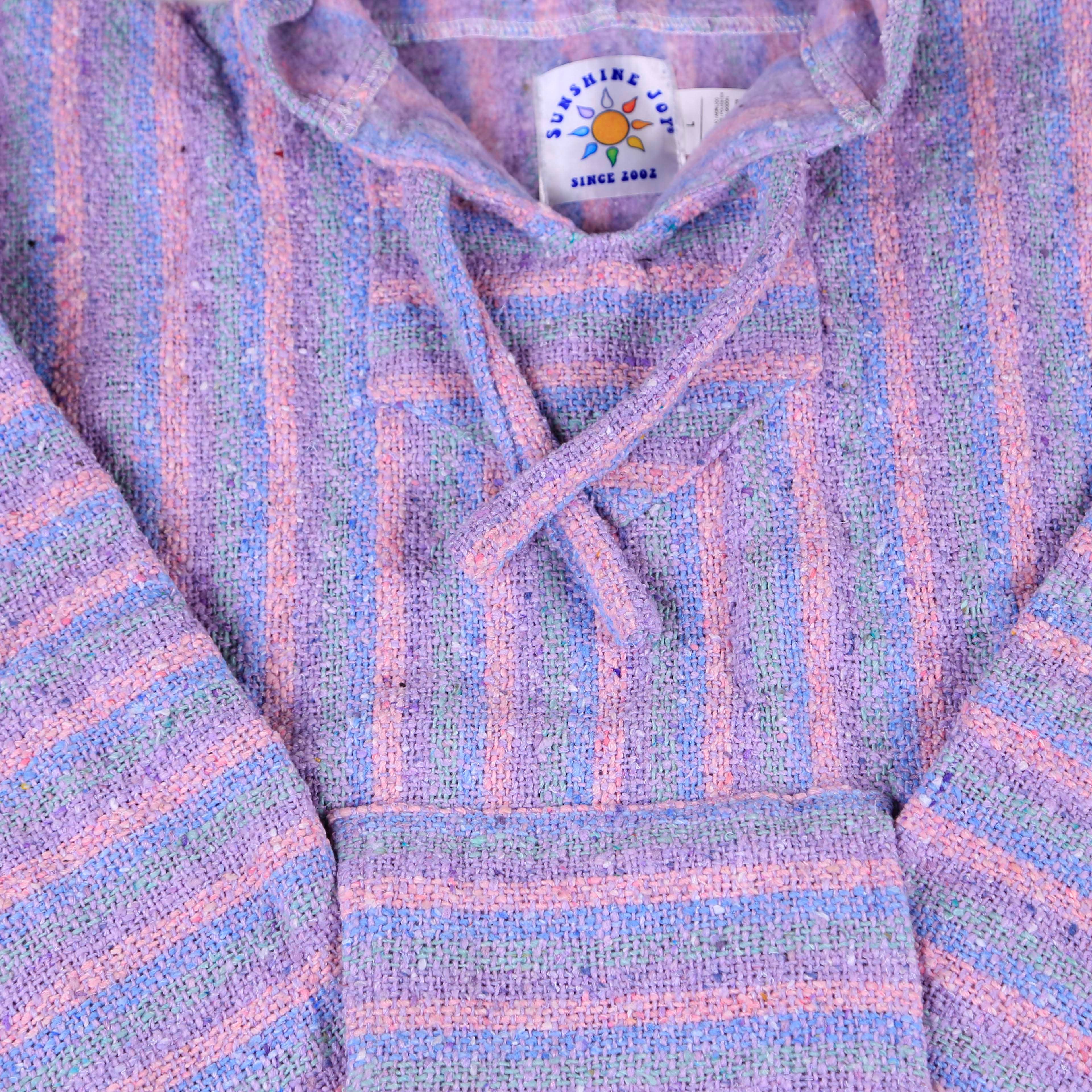 Sunshine Joy - Wholesale Hoodie - Men's - Baja Joy High-Quality Pull-Over Hoodie Jacket Pastel Stripe6