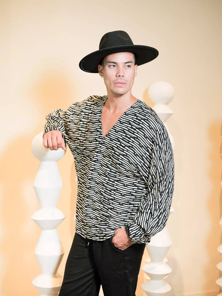 AKIRA TOP PRINT LARGE ZEBRA for wholesale by Aanoukis Swimwear