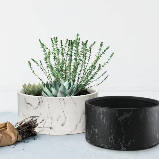 Grande Piatto da Giardino in Ceramica e Marmo per Interni per la vendita all'ingrosso da parte di Galore Home