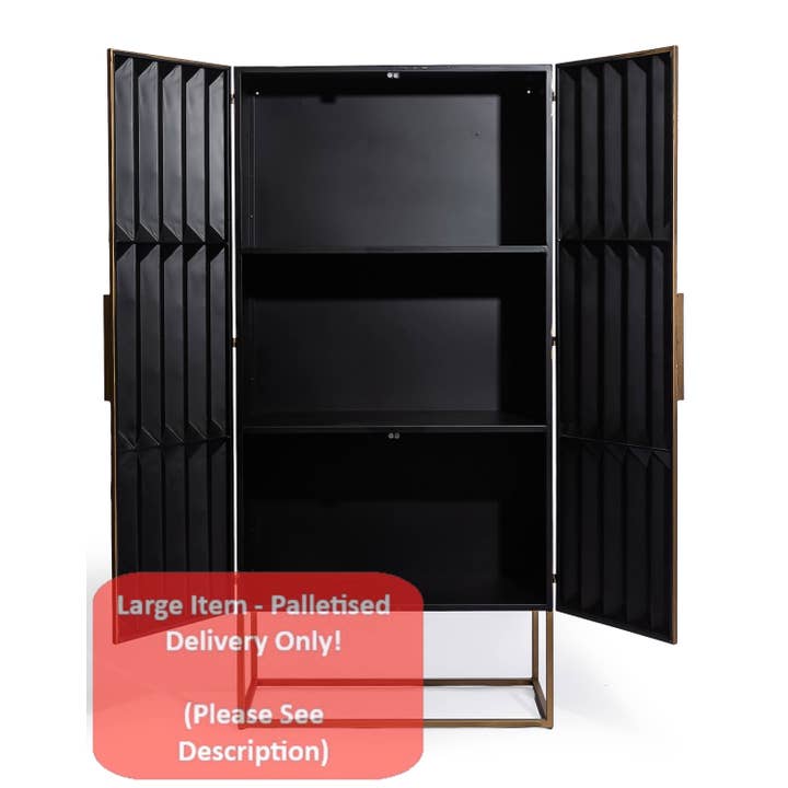 McGowan & Rutherford Ltd - Wholesale Cabinet - Industrial Gold "Fitzgerald" Extra Large Storage Cabinet3