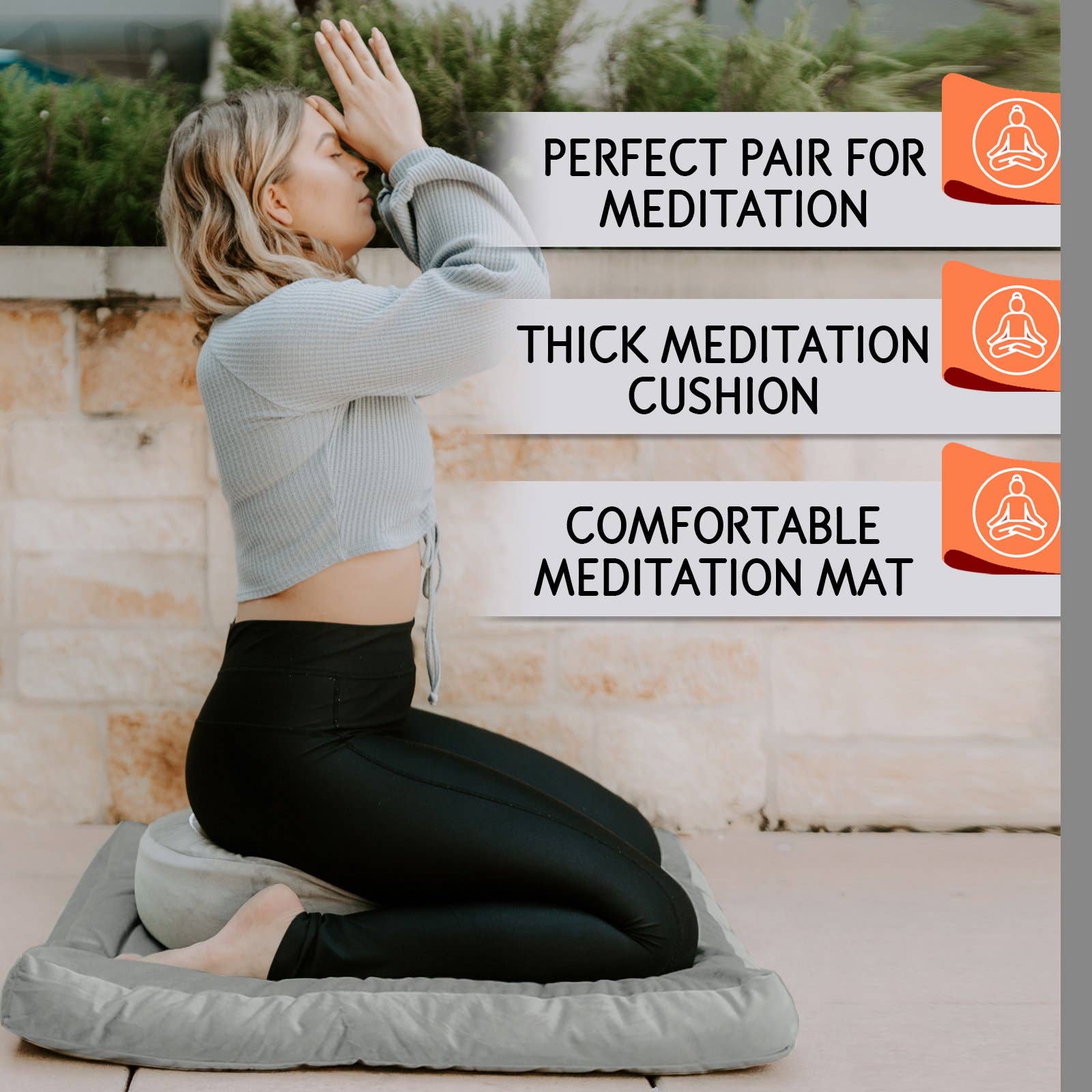 Florensi - Wholesale Meditation Supplies - Meditation Cushion & Mat Set16
