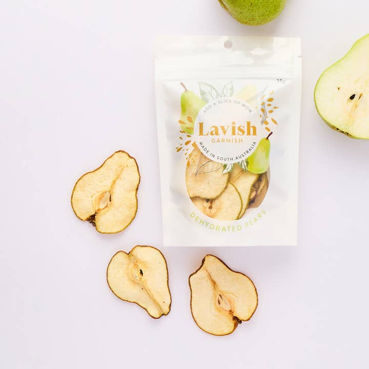Dehydrated Pear for wholesale by Lavish Gärnish
