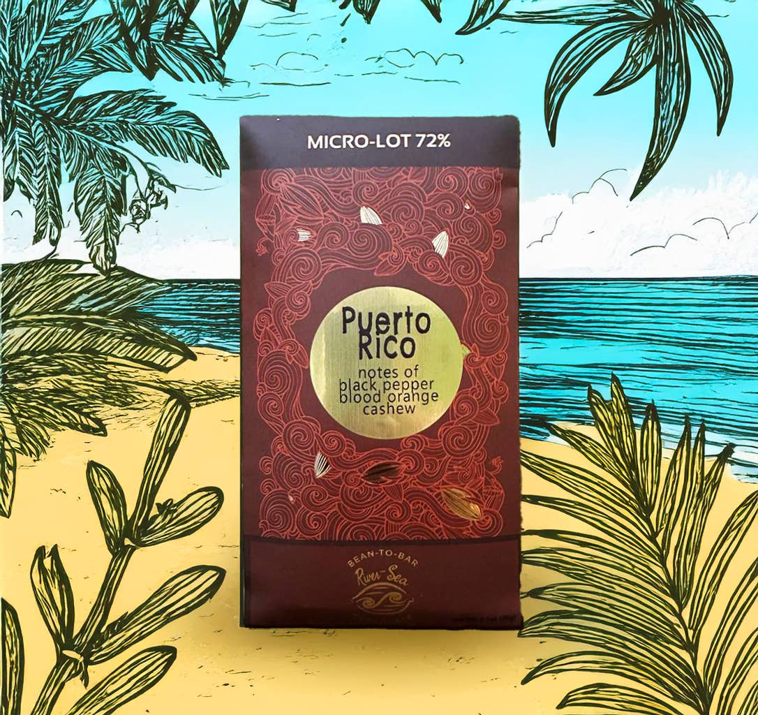 River-Sea Chocolates - Vendita all'ingrosso Barretta di cioccolato - Porto Rico 72%