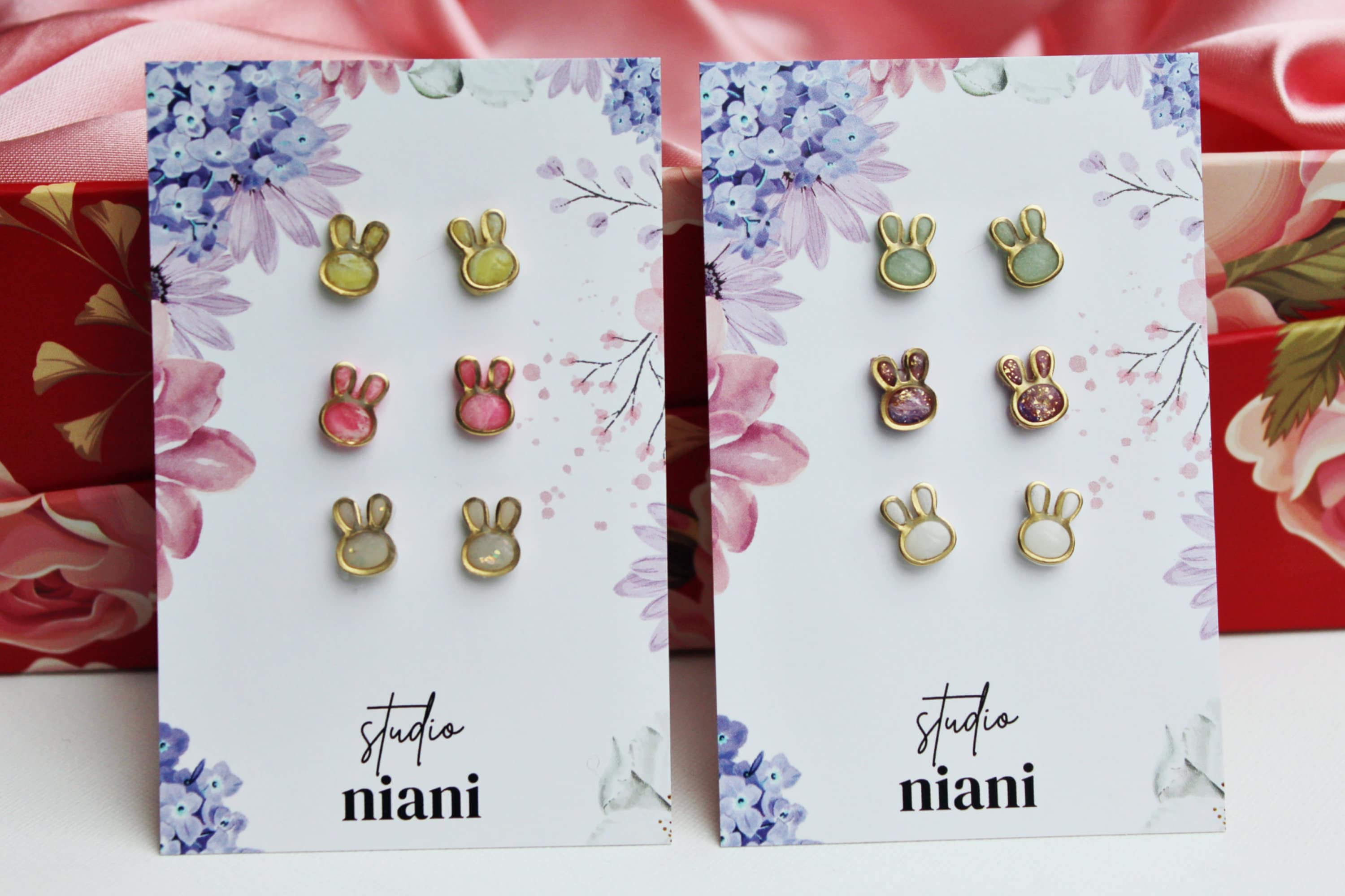 Studio Niani - Wholesale Stud/Post Earrings - Minimalist Earrings, Tiny Stud Earrings, Bunny Earrings1
