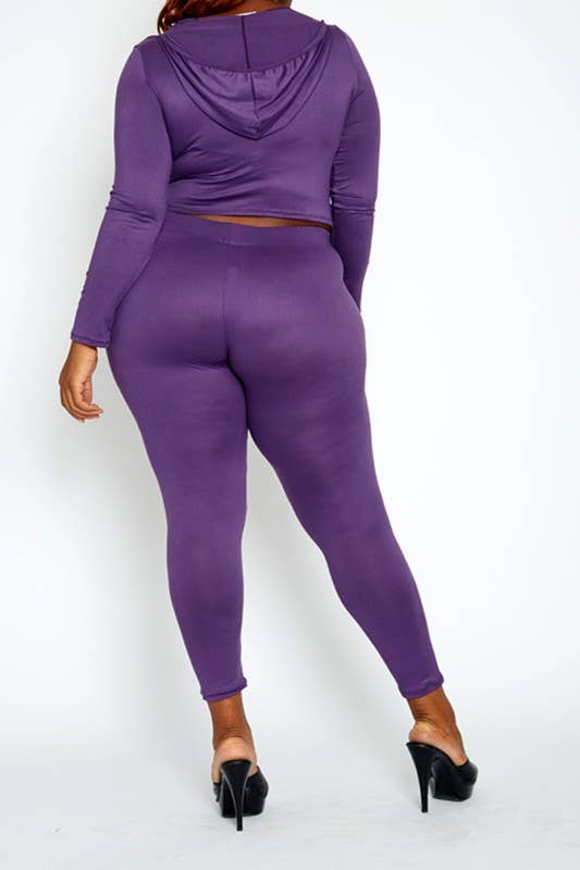 J2 FASHION – wholesale Top & short set (NOT loungewear) – Women’s – Crop Hoodie and Sweatpants Set1