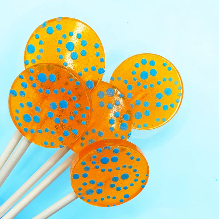Orange Cream Wild Fruit Lollipops Candied Frosting (20) for wholesale by Popette of Pendulum